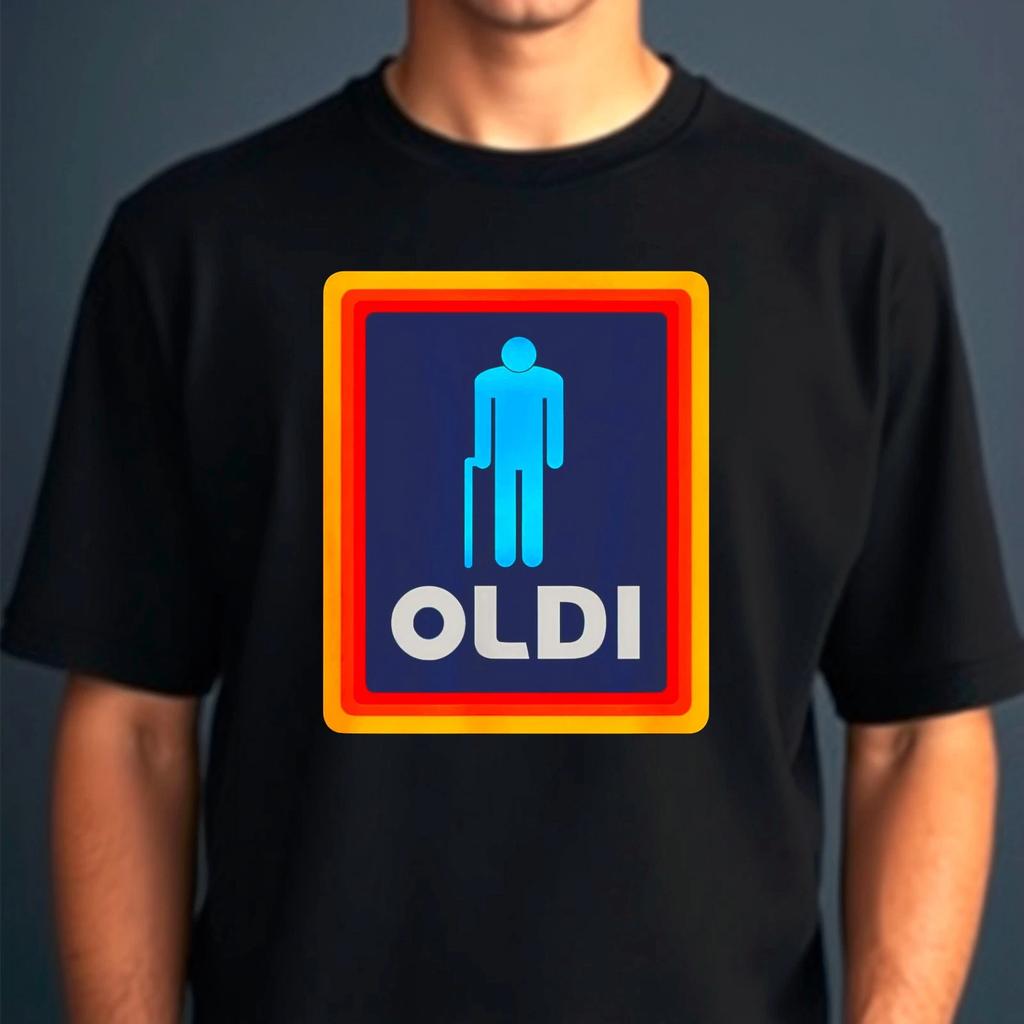Mens Funny T-Shirt, Oldi Parody Gift For Dad Hilarious Humour Fun Unisex Tee