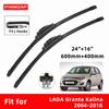 Car Wipers Double Rubber for LADA Granta Kalina Front Brushes Cutter Automobiles Parts Accessories Windscreen Wipers Wear Parts