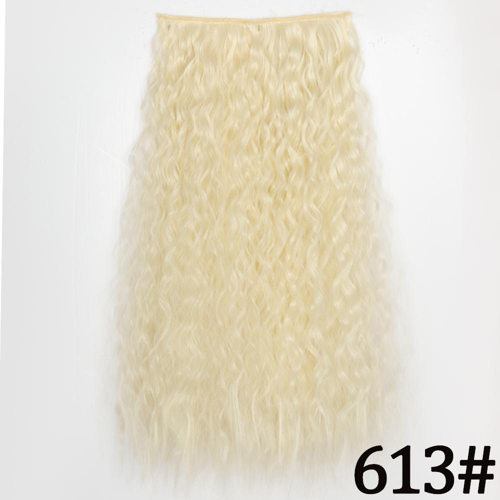 MERISIHAIR Длинные волнистые синтетические волокна 22 дюйма 5 зажимов для наращивания волос Волнистые прямые волосы Черный Коричневый Блондинка Повседневная одежда