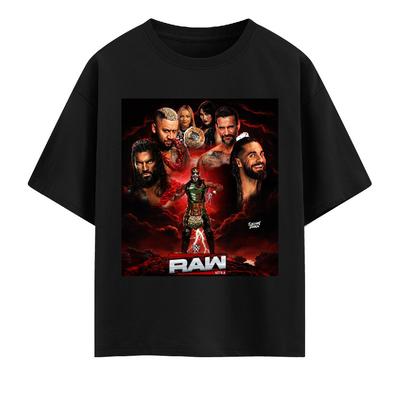 Футболка для фаната рестлинга; Графическая футболка RAW Blackmass; Унисекс 2025 Топ Унисекс Футболка