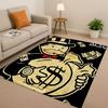 3D Rich Game Monopoly Money Dollar Cartoon Living Room Non-Slip Area Rug Soft Carpet for Bedroom Sofa ,Easy Clean Home Doormat