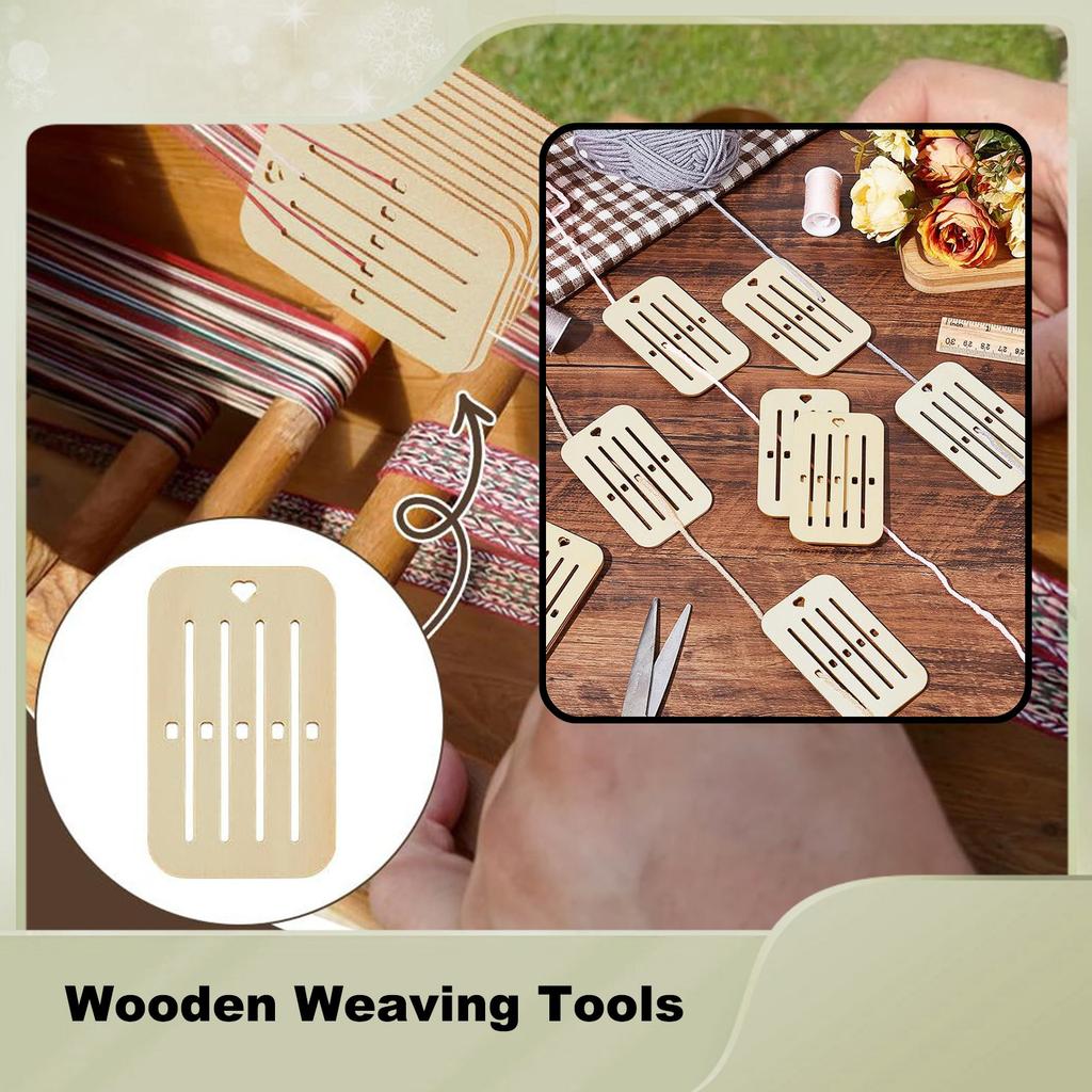 Wooden Weaving Tools Wooden Knitting Weaving Accessories DIY Wooden Auxiliary Tools