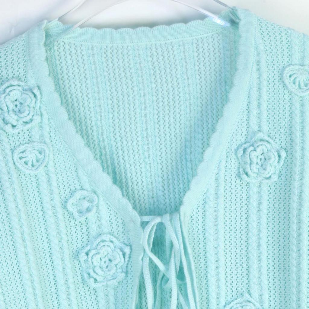 Женский трикотажный комплект «Камелия»: Кардиган, Жилет + Юбка – Весенне-летний стиль лесной феи