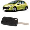 Flip Key Fob Case, 2 Buttons Black Easy Carry, Peugeot 107 207 307cc 308