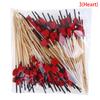 Heart-Shaped Bamboo Skewers Buffet Cake Fruit Fork Party Dessert Salad Bar