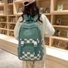 Школьная сумка в шахматном порядке, студенческий рюкзак, женский рюкзак для младших классов средней школы