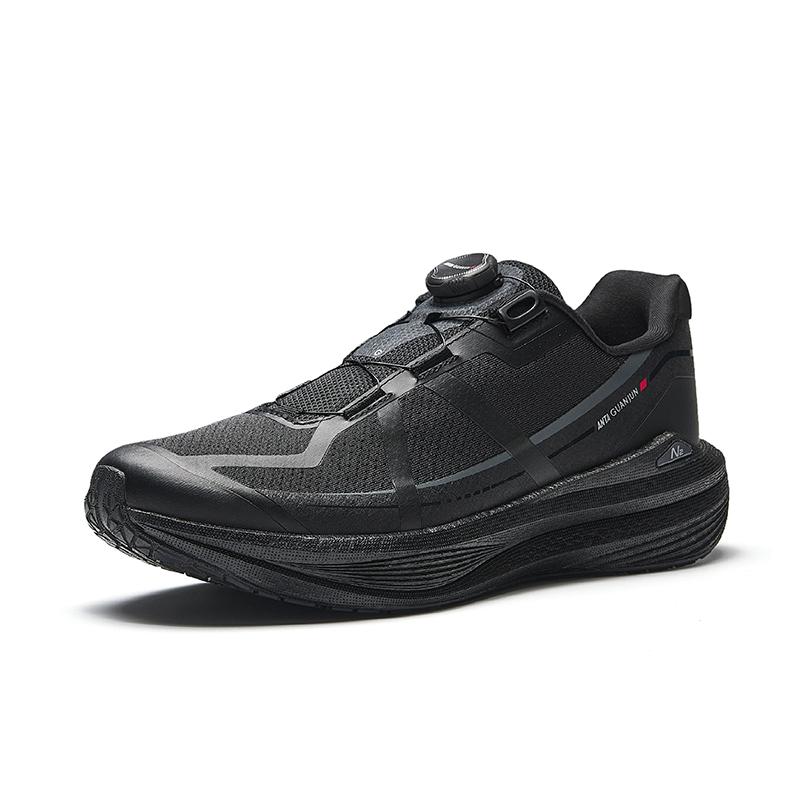 Anta Light Breeze PRO Износостойкое Покрытие Отскок Низкие Повседневная Обувь для Бега Мужские Базовые Черные Кроссовки 112535537A-3
