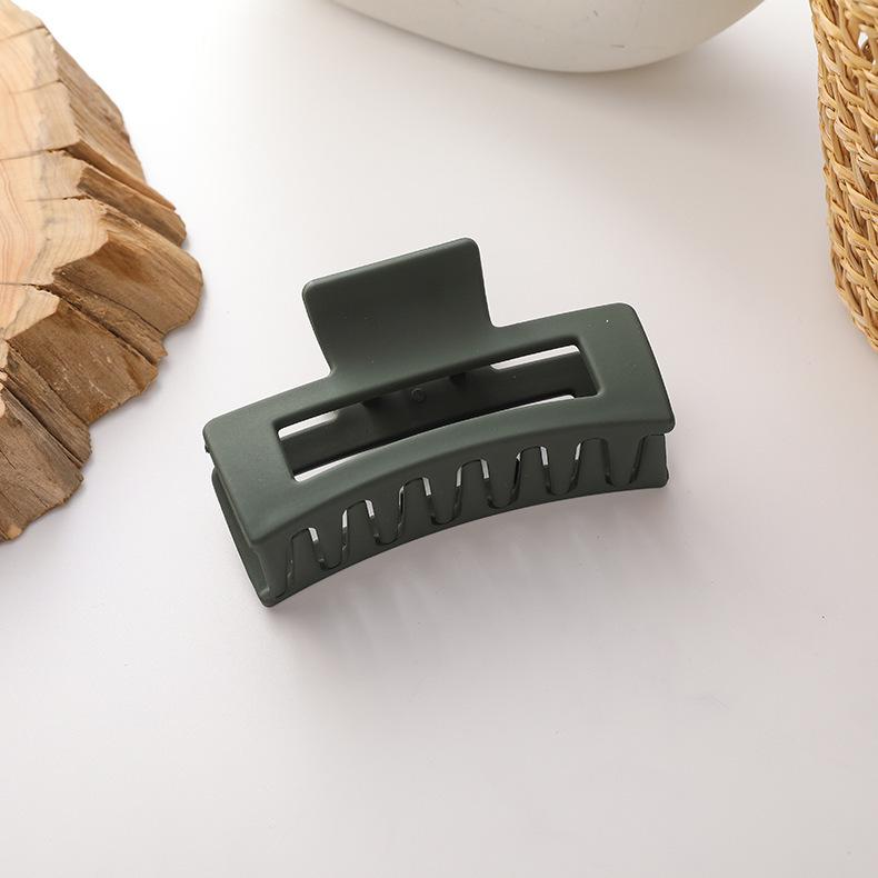 Корейская заколка для волос женская «Акула» высокого класса с матовым покрытием - Однотонная, Большого размера