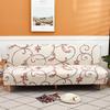 Modern Armless Folding Sofa Bed Cover Plaid Elastic Futon Large Seat Sofa Slipcovers Bedspread for Living Room Without Arms