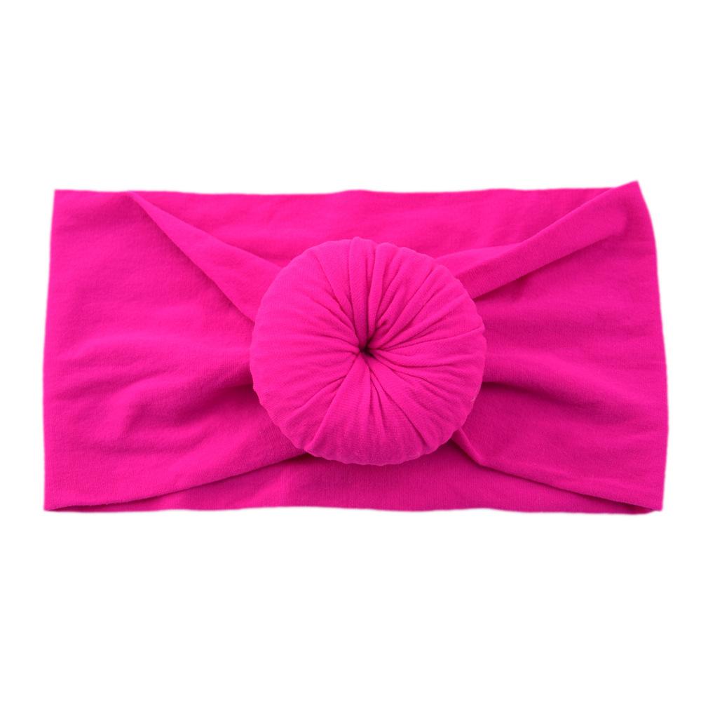 Детские головные уборы из нейлона, широкие детские аксессуары для волос, мягкие чулки с шариками, повязка на голову для малышей из нейлона, повязка на голову в виде пончика