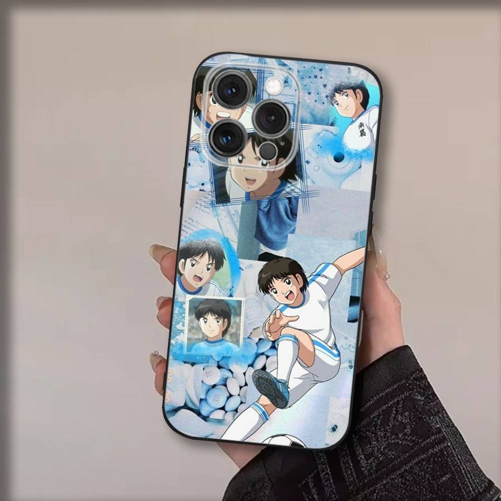Чехол для телефона с изображением аниме C-Captain T-Tsubasa для iPhone 17,16,15,14,13,12,11,Pro,Max,Plus,Air,X,XS,XR,SE,8,7,Mini, Мягкий Черный Funda
