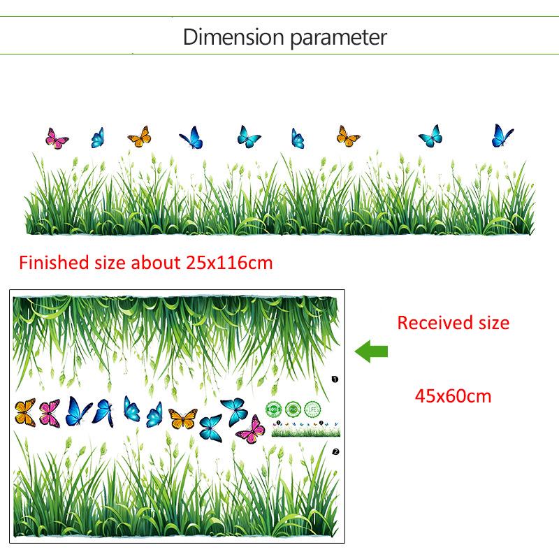 Настенные наклейки для гостиной спальни минималистичные плинтусы цветы розы растения креативная линия талии фоновые картины настенное искусство домашний декор