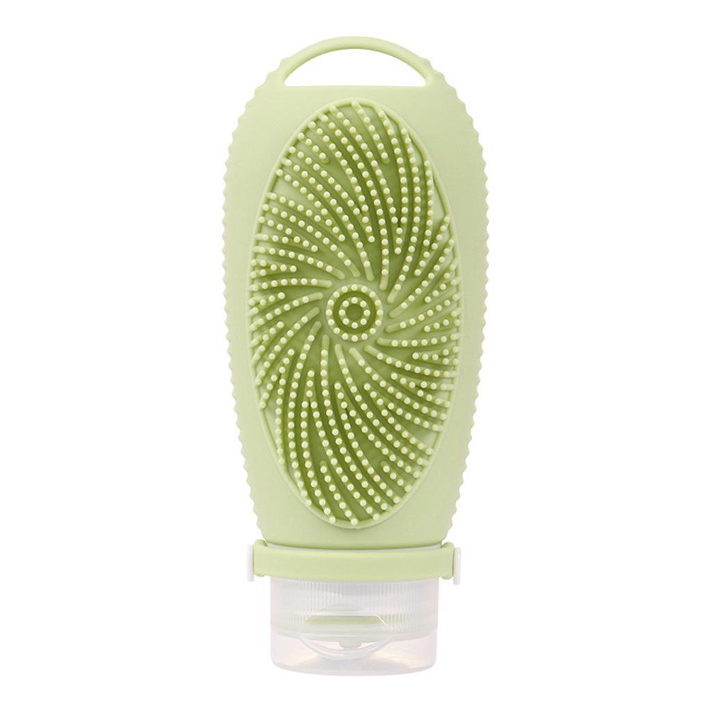 Силиконовая дорожная бутылка 50 мл, дорожная бутылка с кисточкой для наполнения жидкостями ручной клади, герметичная, дорожная косметическая бутылка, контейнер