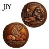 Collectible Monkey Token Emotional Support Coin Inspirational Challenge Pocket Comfort Gift Double?Sided for Friends Family Motivation Keepsake