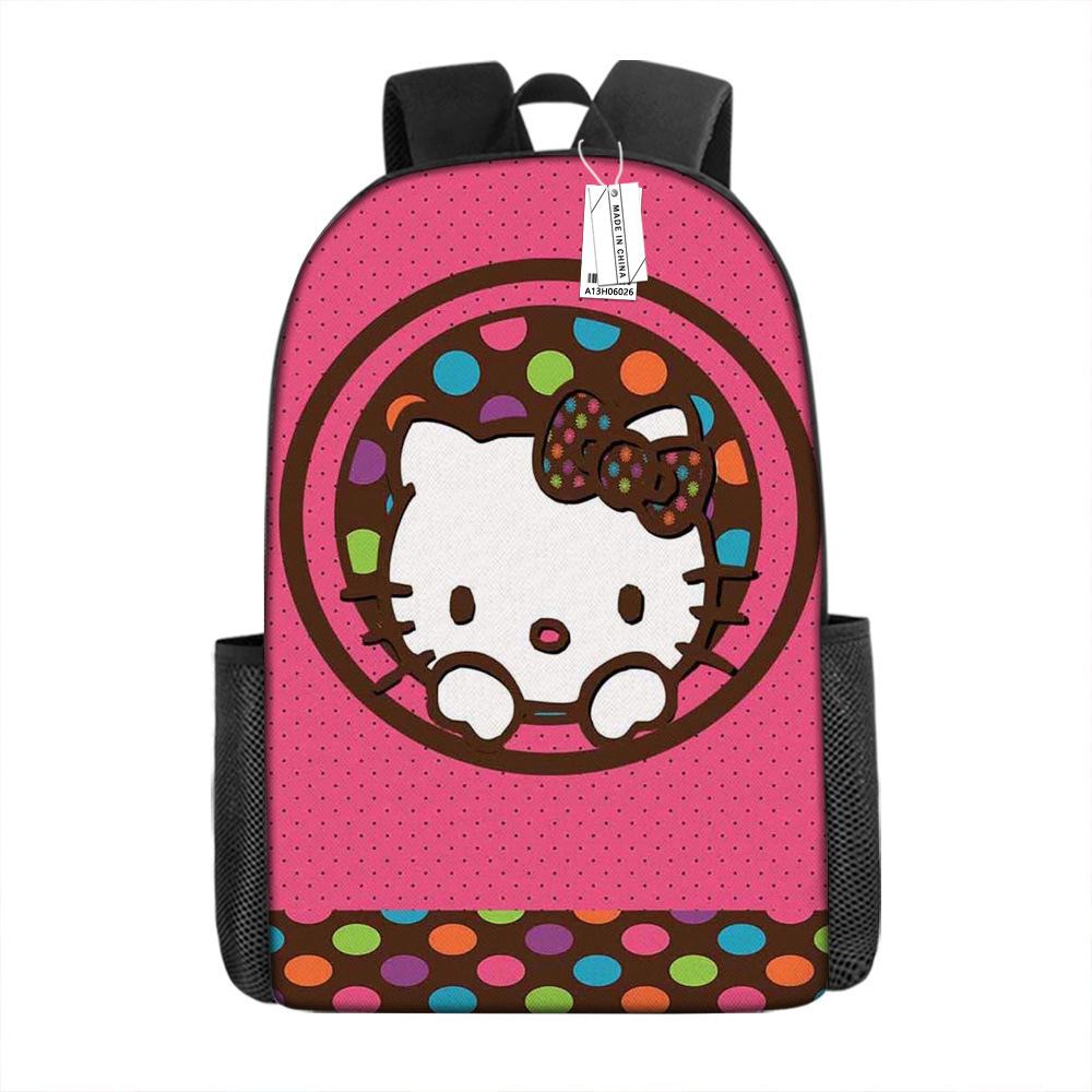 Мультяшный рюкзак Hello Kitty Школьная сумка Ello Kitty Рюкзак с цифровой печатью