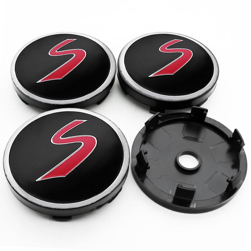 4Pcs/set 56mm 60mm Car Wheel Center Hub Cap Rim Cover Stickers Replace Accessories For Mini Cooper Works One JCW R56 R53 F54 F55