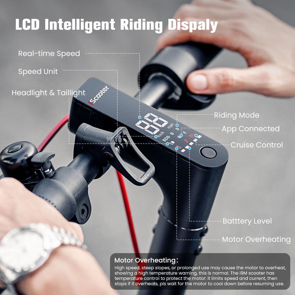 iScooter I9M 10 Inch Electric Scooter 7.5Ah 500W Motor 35km/h 30KM Range Disc Brake Foldable With App