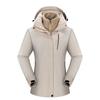 Men Women 3-in-1 Detachable Waterproof Windproof Hiking Jacket With Fleece Liner Outdoor Trekking Camping Cycling
