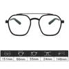 Oversized Myopia Glasses Matte Frame Double Beam Square Blue Light Blocking Men Women Computer Eyewear Diopter -0.5 To -6.0
