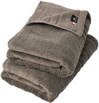 Набор полотенец для ванной от Towel Lab, сертифицированный Имабари, из премиального хлопка One's Towels, 2 шт., Япония, гостиничного качества, мягкой крутки, 100% (Пепел коричневый)