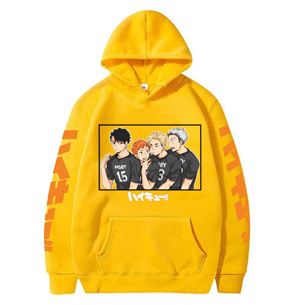 Худи Шоё Хината Аниме Графика Харадзюку Мужская Женская Мода Дизайнерский Пуловер Мужские Осенние Зимние Толстовки