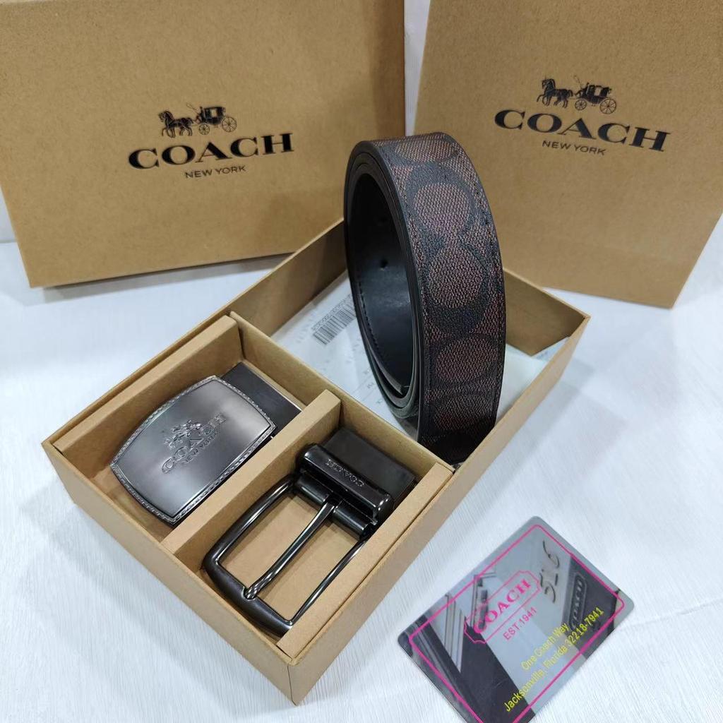 Классический мужской двусторонний кожаный ремень - Универсальный деловой и повседневный стиль