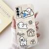 Funda For Tecno Camon 18 18i 18P 18 Primer CH7 CH6 Case Capa Soft Matte Silicone Bumper Cartoon Animal Painting  Back Cover