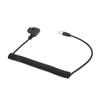 D TAP Male to 4 Pin Mini XLR адаптер спиральный кабель питания для TVlogic Monitor шнур питания 12 В