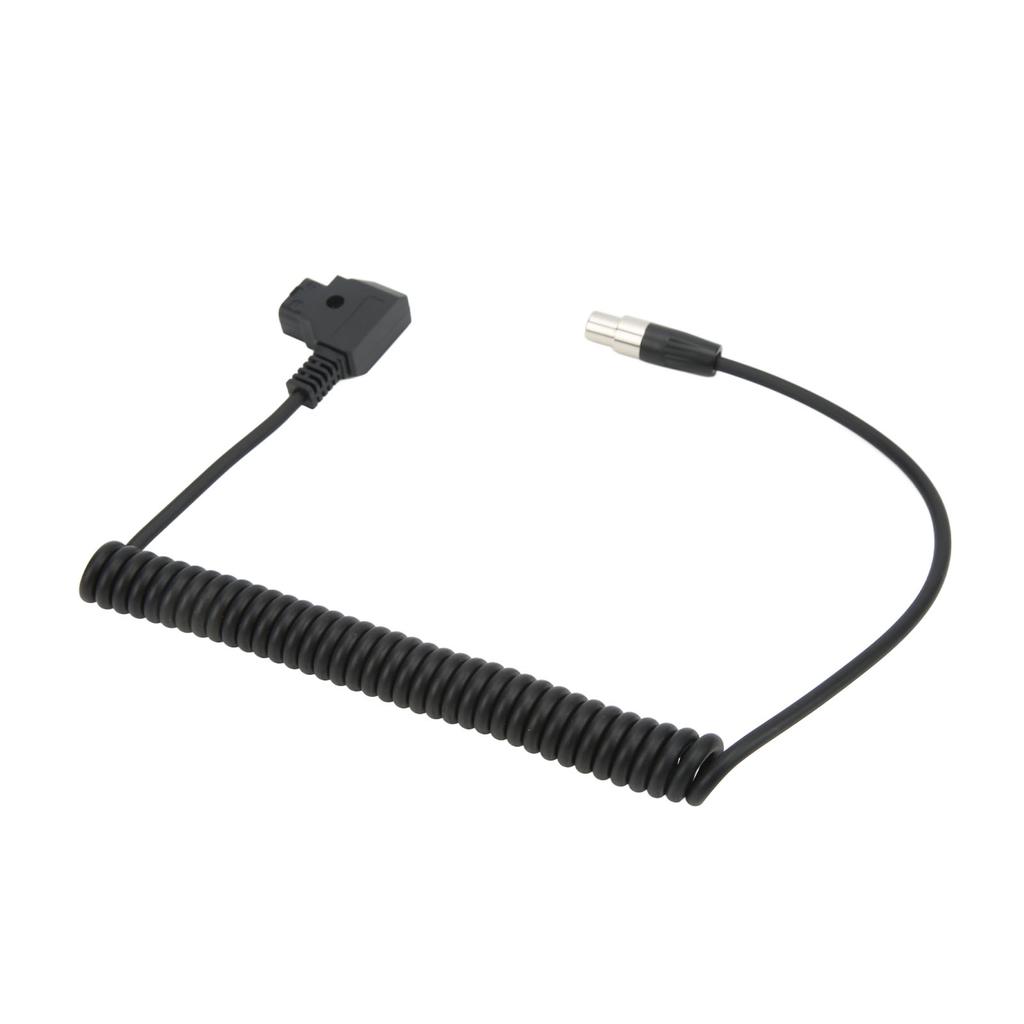 D TAP Male to 4 Pin Mini XLR адаптер спиральный кабель питания для TVlogic Monitor шнур питания 12 В