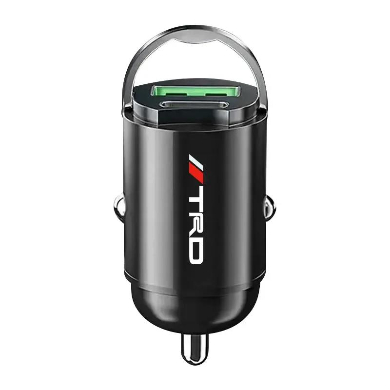 1Pcs 100W/200W Car Charger USB Type-C Fast Charging Adapter For Toyota Camry Corolla Yaris Chr Auris Avensis T25 Car Accessories