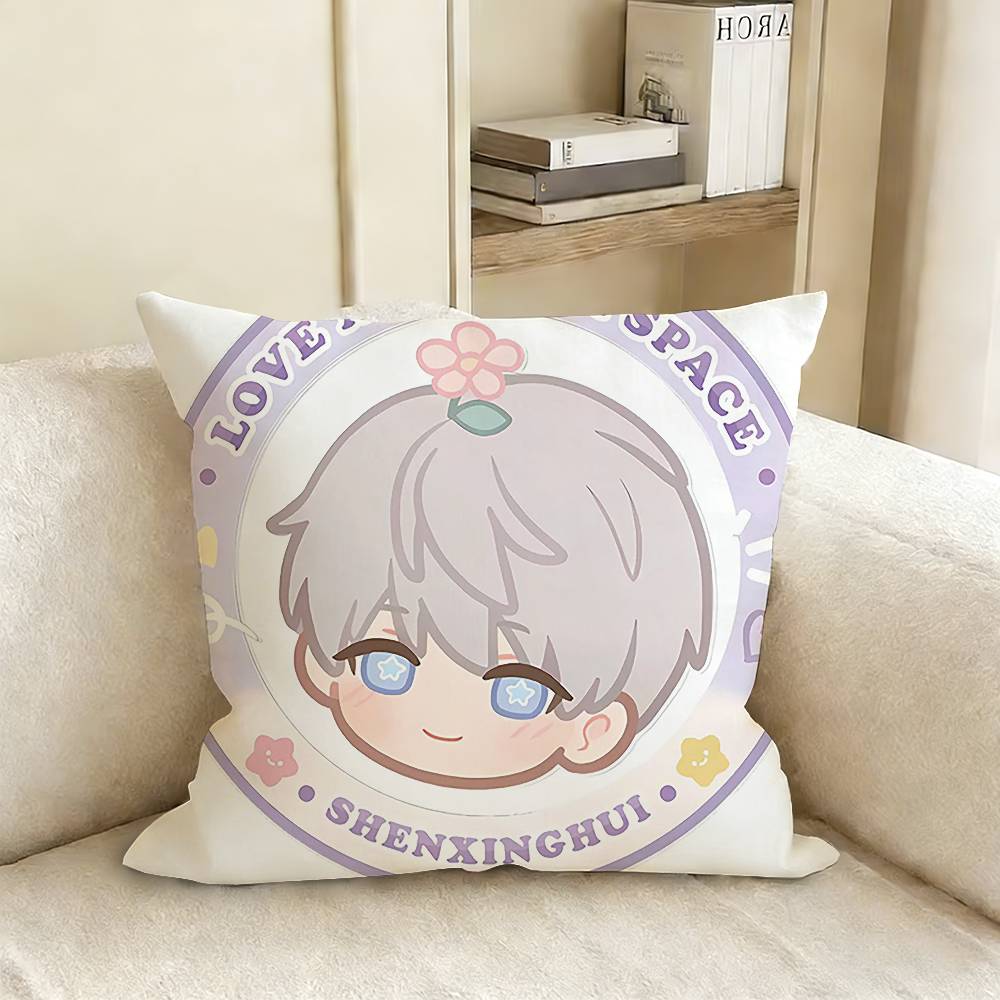 LLove and DDeepspace Q Version Xavier Zaynie Sylus Rafayel Various Sizes Square Pillow Case For Car Home Bedchamber Decor