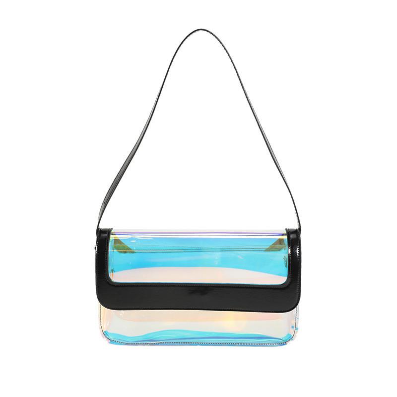 Fashionable Trendy Pvc Handbag For Women 2023 Summer Chic Shoulder Bag