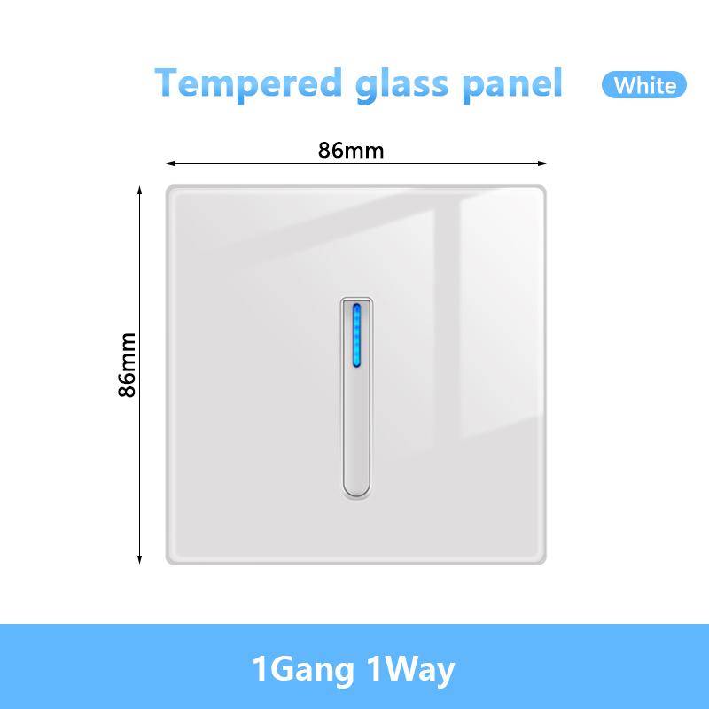 Белый светодиодный индикаторный световой выключатель Панель стеклянная клавиша пианино Самовосстанавливающийся настенный выключатель розетка, UK FR EU Универсальная электрическая розетка USB