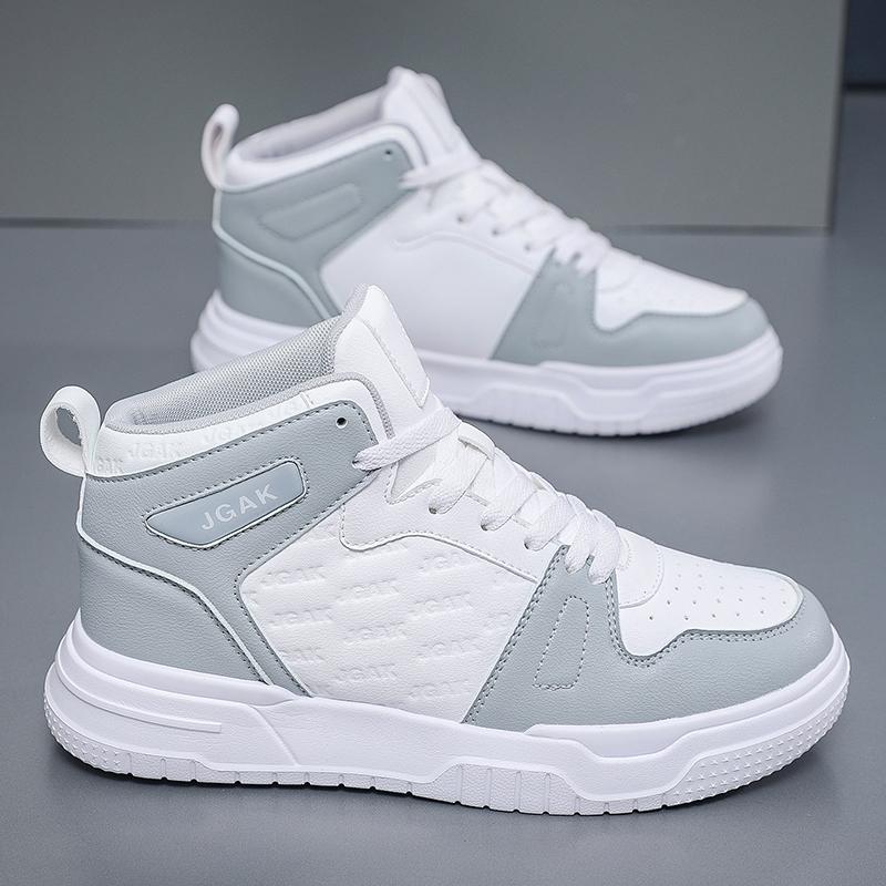 Casual Sneaker High-top new Breathable soft sole Men's Casual Sports Shoes Korean Fashion Student jogging shoes youth board shoe