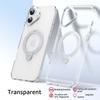 KEYSION Прозрачный матовый чехол для MagSafe для iPhone 16 16 Plus с вращающимся на 360 ° магнитным кольцом-подставкой, противоударная задняя крышка для телефона