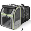 Expandable Cat Backpack Carrier Breathable Mesh Travel Hiking Camping Pet Bag with Sunshade Cover Portable Space
