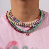 New Arrived Trendy African Style Bohemian Colored Wooden Beads Handmade Beaded Necklaces For Women Summer Party Jewelry