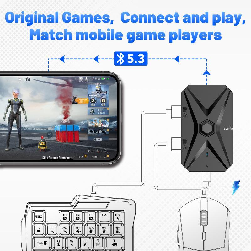 Gaming Mobile Keyboard & Mouse Adapter for PUBG