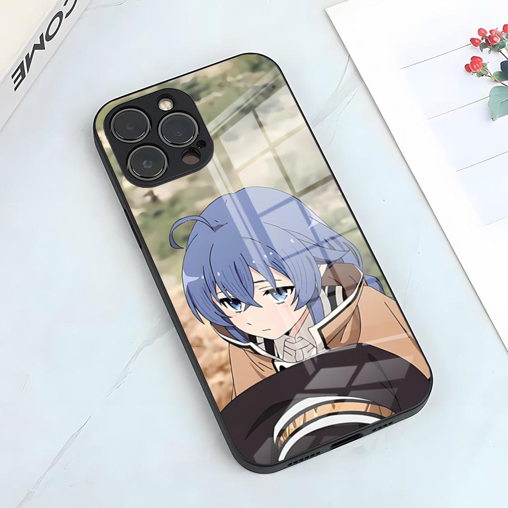 R-Roxy Mushoku Tensei Аниме Чехол для телефона Для iPhone 17 Pro Max 15 Pro 16 14 Plus 12 13 Mini 11 Pro Ударопрочный Стеклянный Чехол