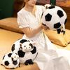 Soccer Cow Plush Toy Adorable Cow Pillow Soft Stuffed Animal Cute Cuddly Gift for Kids Birthday Nursery Decor