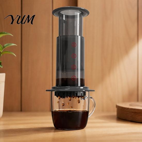 Handheld Coffee Brewer Portable Manual Maker, Pour-Over And Espresso Style Press, Lightweight Extractor Brewing Compression Cup for Office Camping