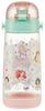 Skater Water Bottle, 480ml, Disney Princess 23, One-Push Plastic, for Girls, PDDR5