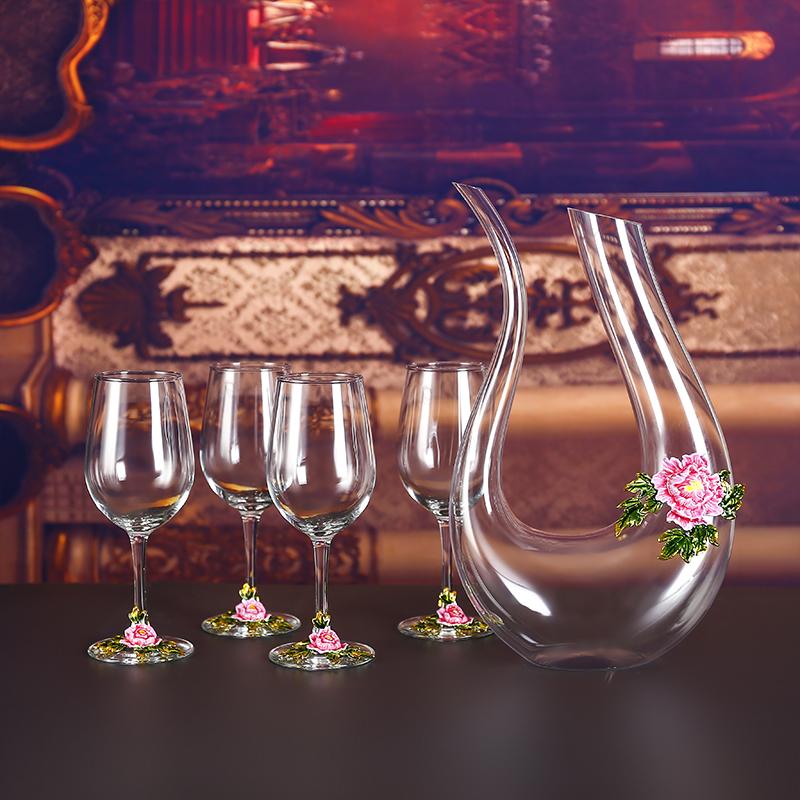 Бокал для красного вина, набор бокалов, хрустальный бокал, винный графин, фляга, диспенсер для вина, барная посуда, наборы для вина, изысканные подарки