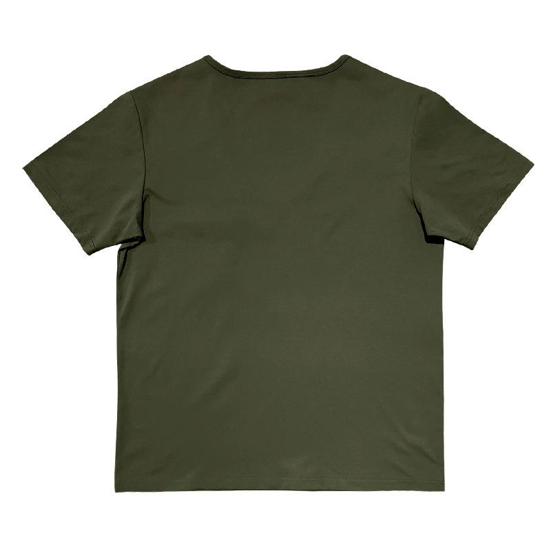 Men's New Summer V-Neck T-Shirt, Solid Color Thin Short Sleeve Tee With Chest Pocket, European American Plus Size Casual Tops for Men