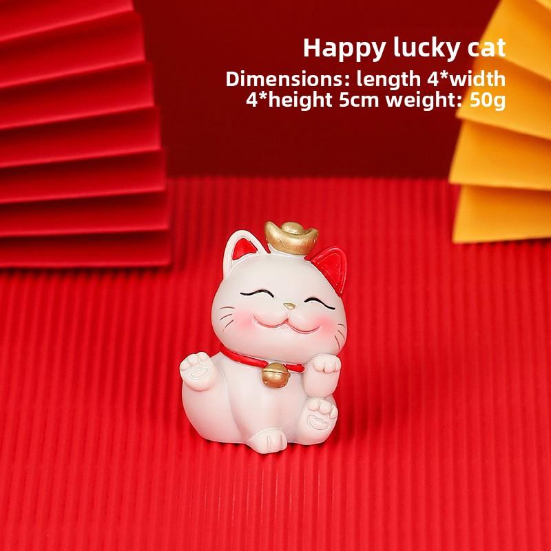 Милая подставка для мобильного телефона, украшение, милый манеки-неко из смолы, для офисного стола, милый подарок, украшение