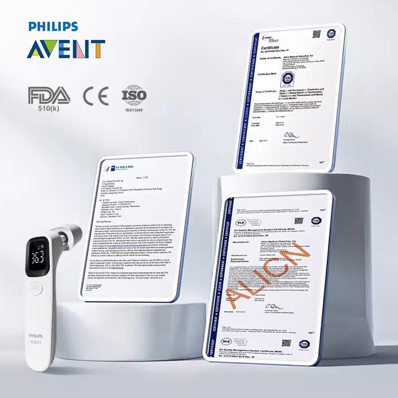 Philips Электронный термометр Avert AET-R832 2-в-1 инфракрасный термометр с режимом измерения температуры для уха и лба