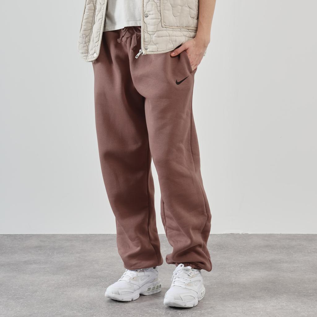 Nike Sportswear Phoenix Fleece jogging pants high waistline Brown