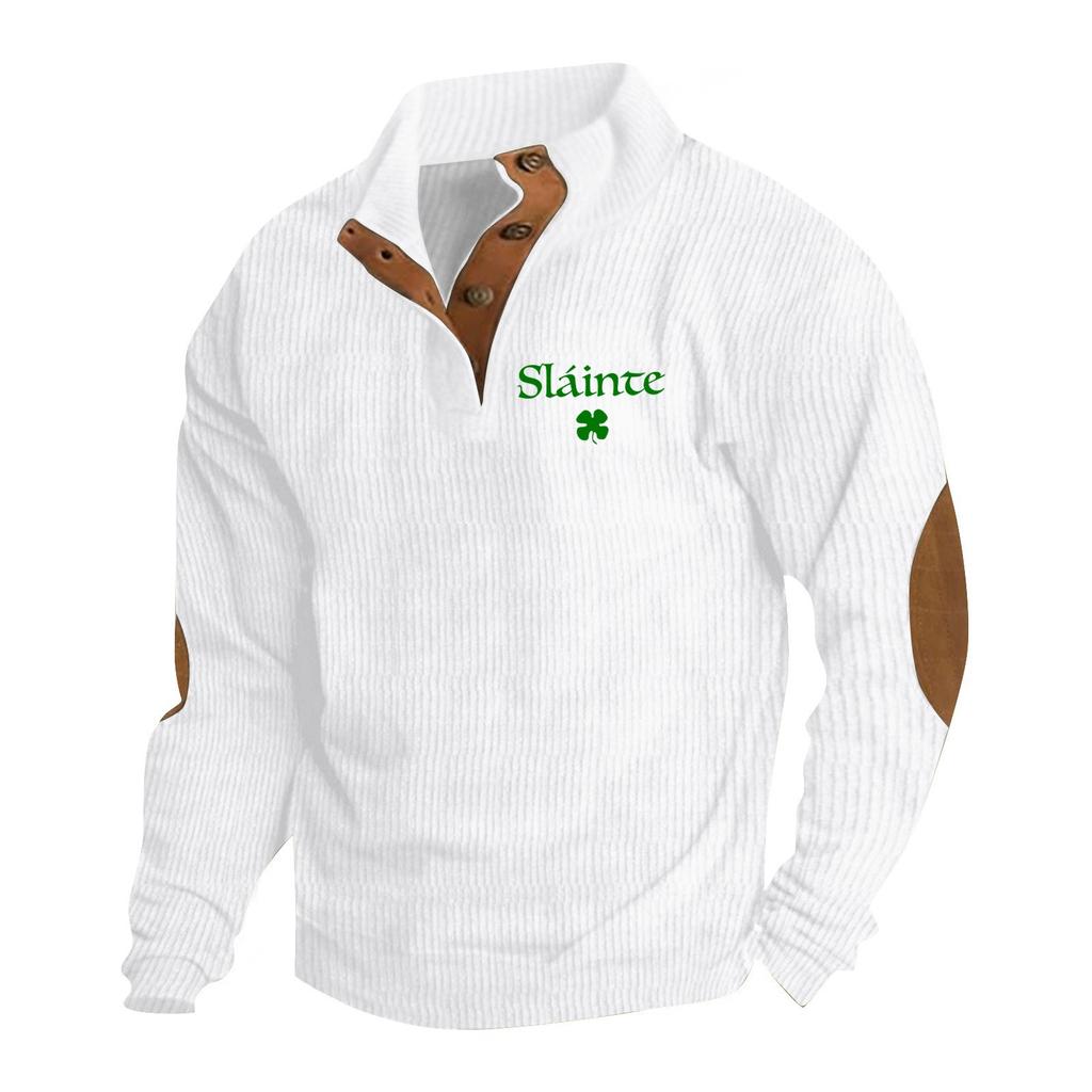 Men's Standing Collar Sweatshirt Is Outdoor Casual Sweaters Tops