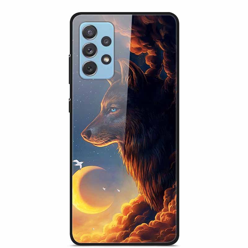Для Samsung A52 5G 4G Чехлы A52s 5G Закаленное Стекло Жесткие Задние Чехлы Для Samsung Galaxy A52 5G Чехлы для Телефона Funda A 52s 2022 A528B