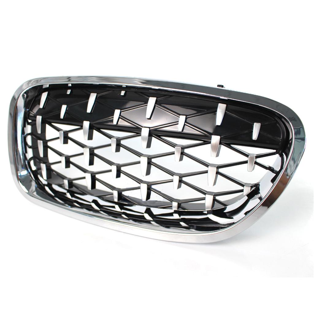 2шт автомобильные решетки переднего бампера ромбовидный стиль ноздри решетки гоночная решетка для BMW 5 серии F10 F11 F18 M5 528i 530i 535i